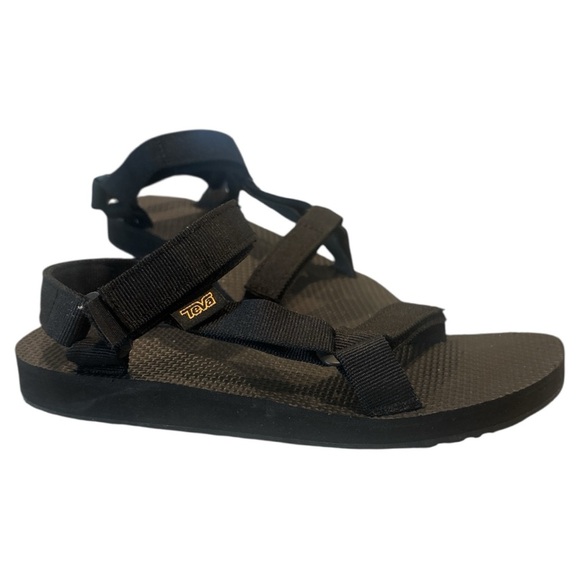 Teva Shoes - Teva Black Minimalist Sandals with Thong Design